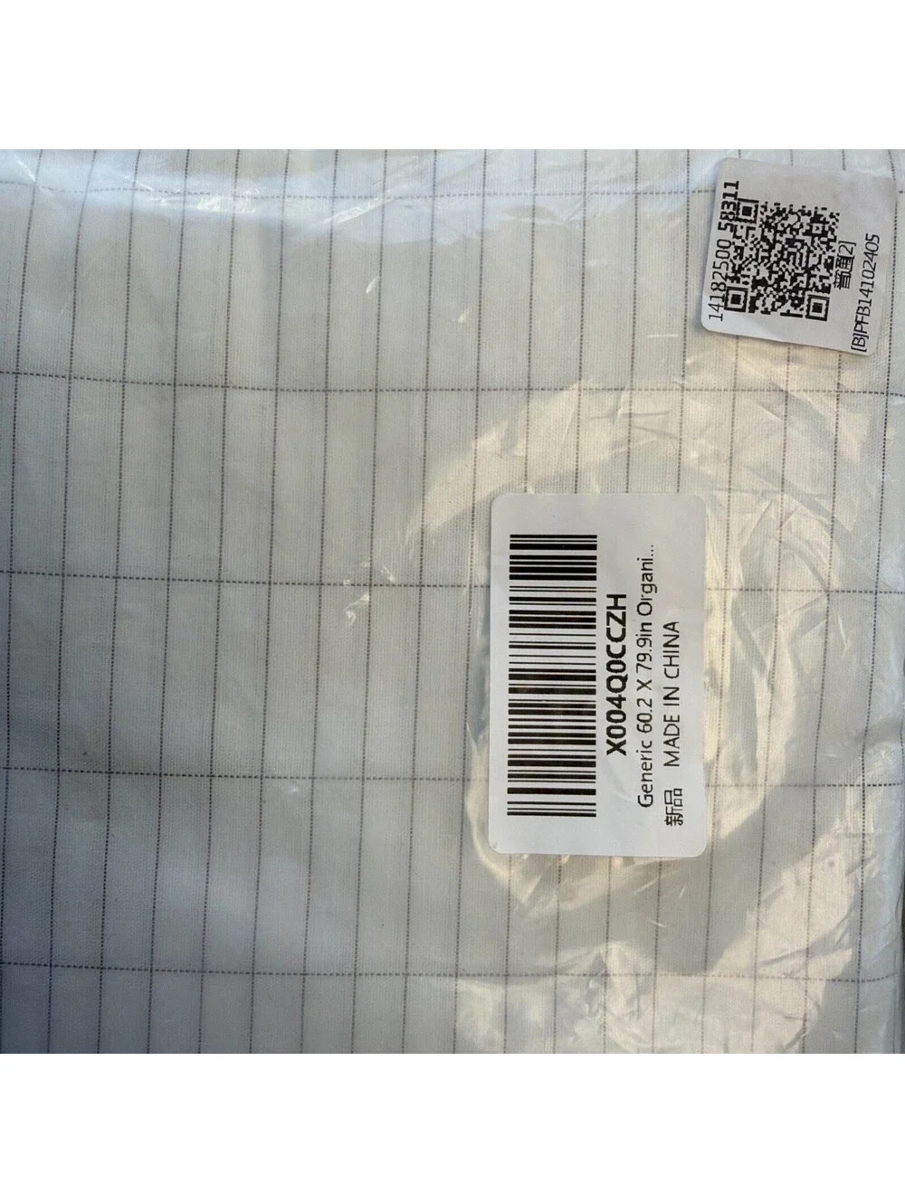 10% Conductive Silver Fiber Organic Cotton Grounding Sheet Queen with 15ft Cable